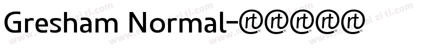 Gresham Normal字体转换